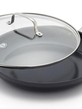 GreenPan Chatham 12" Covered Frypan Black Midnight Hard  Model # CC002671-001